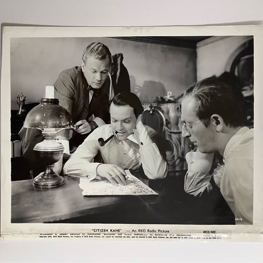 1941 Original CITIZEN KANE 8x10 Lobby Photo / ORSON WELLES / Some Damage / RARE